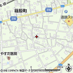 静岡県浜松市中央区篠原町12099周辺の地図
