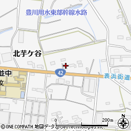 愛知県豊橋市細谷町北芋ケ谷周辺の地図