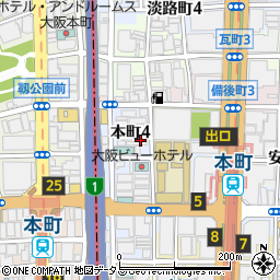 オイレス工業株式会社大阪営業所周辺の地図