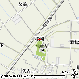 愛知県豊橋市杉山町松岡周辺の地図