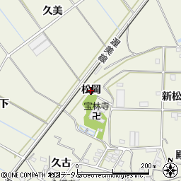 愛知県豊橋市杉山町（松岡）周辺の地図