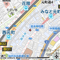 ディナスティ神戸元町通周辺の地図