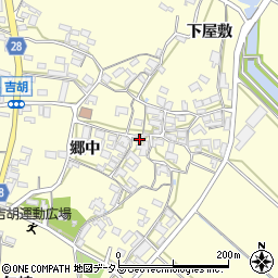 愛知県田原市吉胡町郷中107周辺の地図