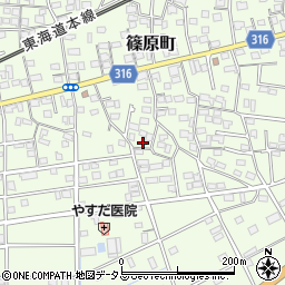 静岡県浜松市中央区篠原町12067周辺の地図