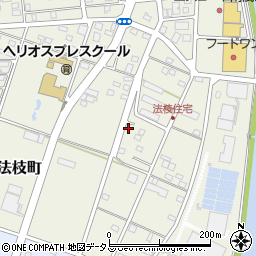 静岡県浜松市中央区法枝町24周辺の地図
