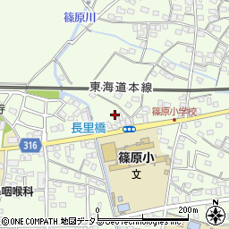 静岡県浜松市中央区篠原町9792周辺の地図