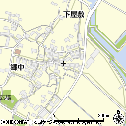 愛知県田原市吉胡町郷中76周辺の地図