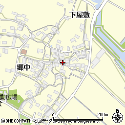 愛知県田原市吉胡町郷中77周辺の地図