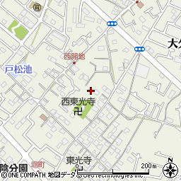 兵庫県明石市大久保町松陰周辺の地図