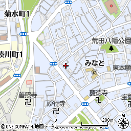 兵庫県神戸市兵庫区荒田町3丁目30-8周辺の地図