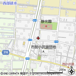 静岡県浜松市中央区小沢渡町1324周辺の地図