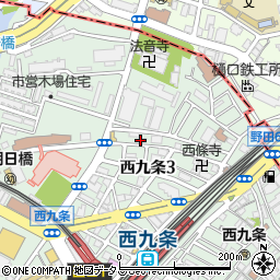 水漏れ修理の生活救急車　大阪市此花区エリア専用ダイヤル周辺の地図
