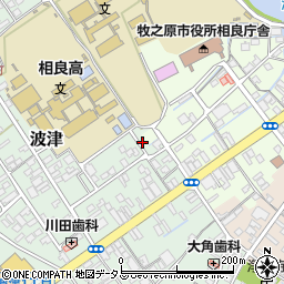 静岡県牧之原市波津1653-1周辺の地図