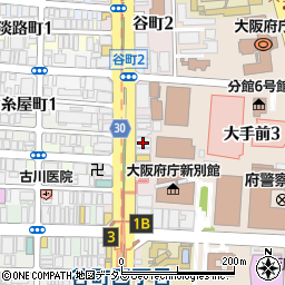 全労済　共済ショップ・谷町店周辺の地図