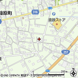 静岡県浜松市中央区篠原町21473周辺の地図