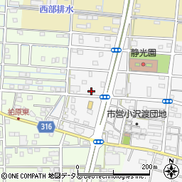 静岡県浜松市中央区小沢渡町1330周辺の地図