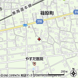 静岡県浜松市中央区篠原町11937周辺の地図