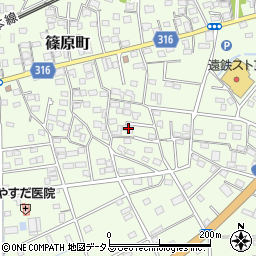 静岡県浜松市中央区篠原町12095周辺の地図