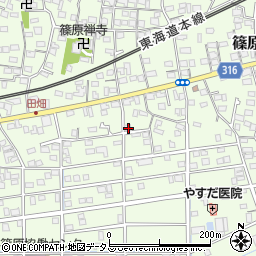 静岡県浜松市中央区篠原町20590周辺の地図