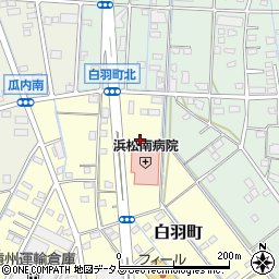 静岡県浜松市中央区白羽町25周辺の地図
