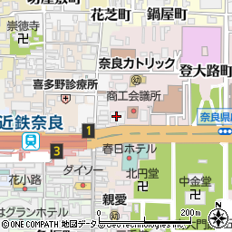 奈良県工芸協会周辺の地図