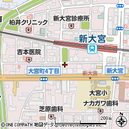 奈間蔵 栄 新大宮店周辺の地図
