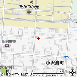 静岡県浜松市中央区小沢渡町216周辺の地図