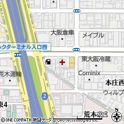 デンソーセールス関西支店東大阪周辺の地図