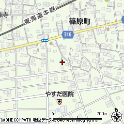 静岡県浜松市中央区篠原町20931周辺の地図