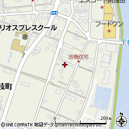 静岡県浜松市中央区法枝町22周辺の地図