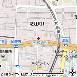 奈良県韓国人会館周辺の地図