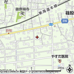 静岡県浜松市中央区篠原町20591周辺の地図