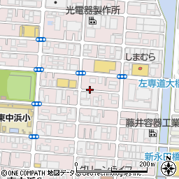 大阪府大阪市城東区東中浜8丁目周辺の地図