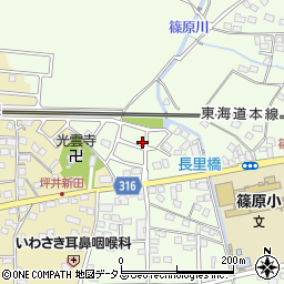 静岡県浜松市中央区篠原町9767周辺の地図