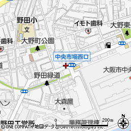 大阪府大阪市福島区野田周辺の地図