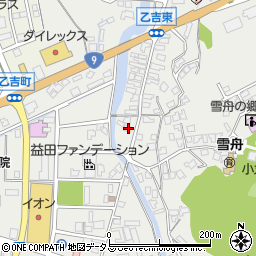 島根県益田市乙吉町961周辺の地図