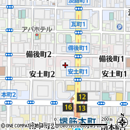 関西みらい銀行堺筋営業部 ＡＴＭ周辺の地図