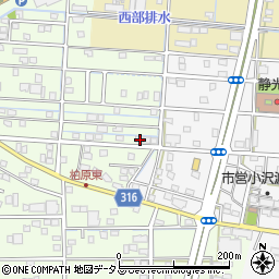 静岡県浜松市中央区篠原町21912周辺の地図