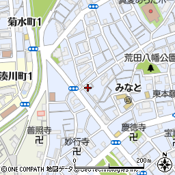 兵庫県神戸市兵庫区荒田町3丁目30-10周辺の地図
