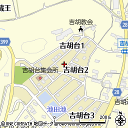 愛知県田原市吉胡台1丁目74周辺の地図