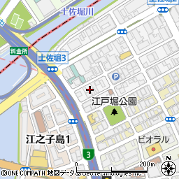 大阪府大阪市西区江戸堀3丁目7周辺の地図