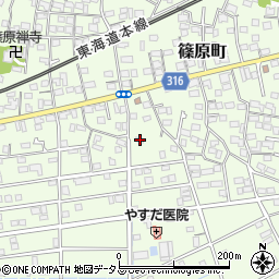 静岡県浜松市中央区篠原町20924周辺の地図