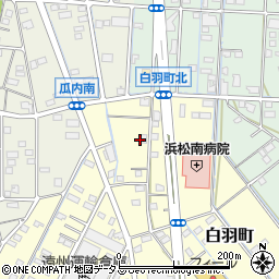 静岡県浜松市中央区白羽町10周辺の地図