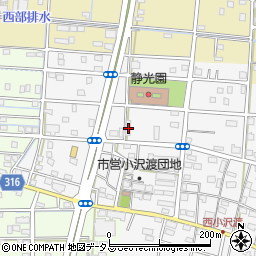 静岡県浜松市中央区小沢渡町1319周辺の地図