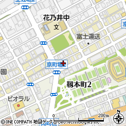 グランピア京町堀周辺の地図