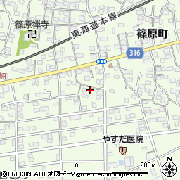 静岡県浜松市中央区篠原町11964周辺の地図