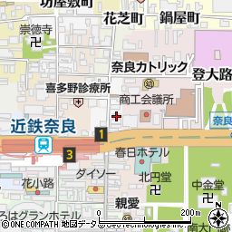 ボヌール奈良店周辺の地図
