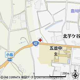 愛知県豊橋市細谷町（芋ケ谷）周辺の地図