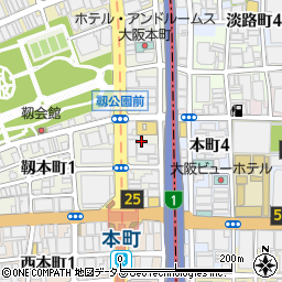 大阪府大阪市西区靱本町1丁目5周辺の地図