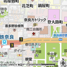 奈良商工会議所周辺の地図